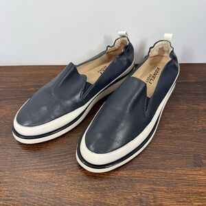 Vaneli Sport Quin Women’s navy nappa blue white slip on shoe size 7M